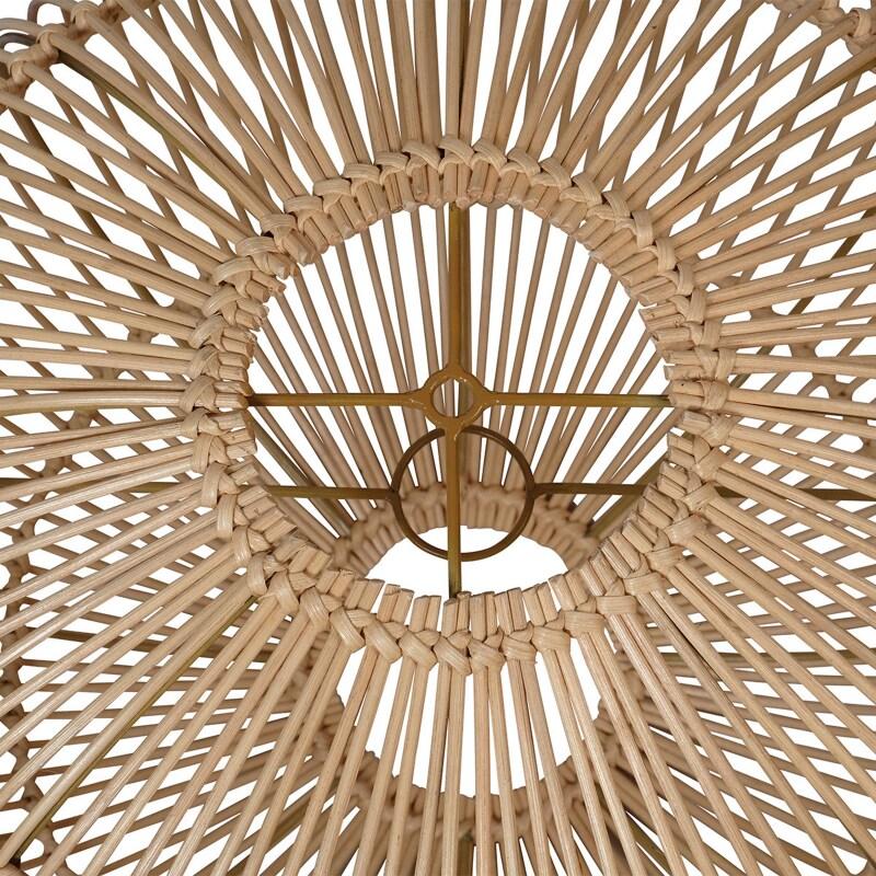 Abat-jour en rotin naturel tressé