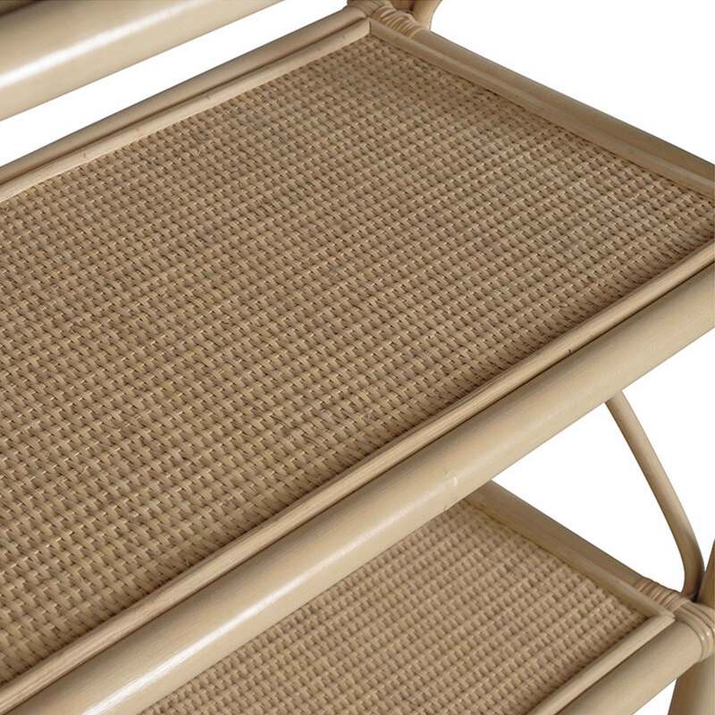 Etagère haute en rotin naturel 147 x 66 cm