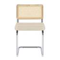 Lot de 2 chaises en acier et velours