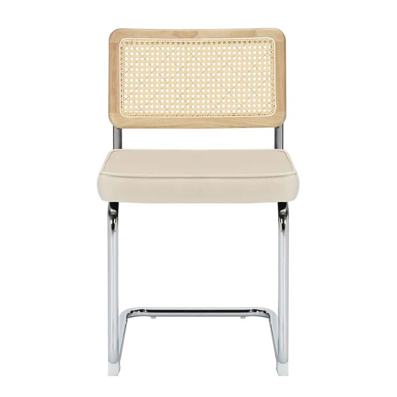 Lot de 2 chaises en acier et velours
