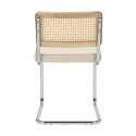 Lot de 2 chaises en acier et velours