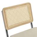 Lot de 2 chaises en acier et velours