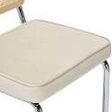 Lot de 2 chaises en acier et velours