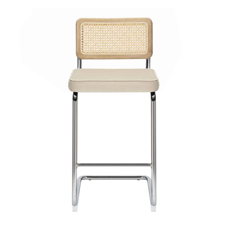 Lot de 2 chaises hautes en acier et velours  (4/8)