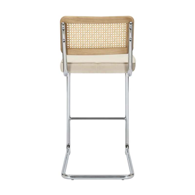 Lot de 2 chaises hautes en acier et velours  (5/8)