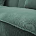 Canapé droit en velours côtelé 3 places