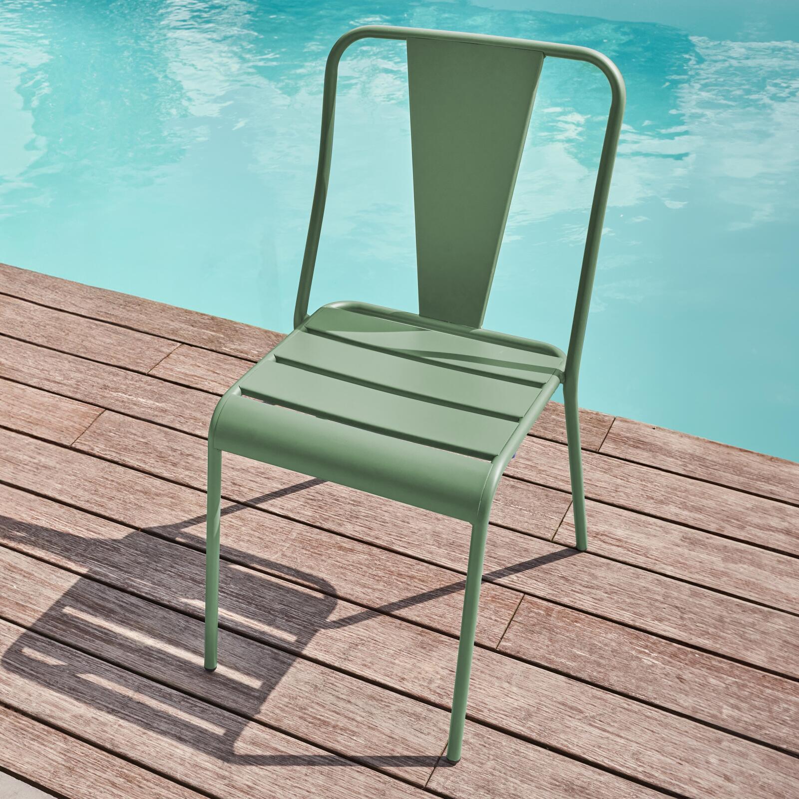 Chaise de jardin style bistrot en métal