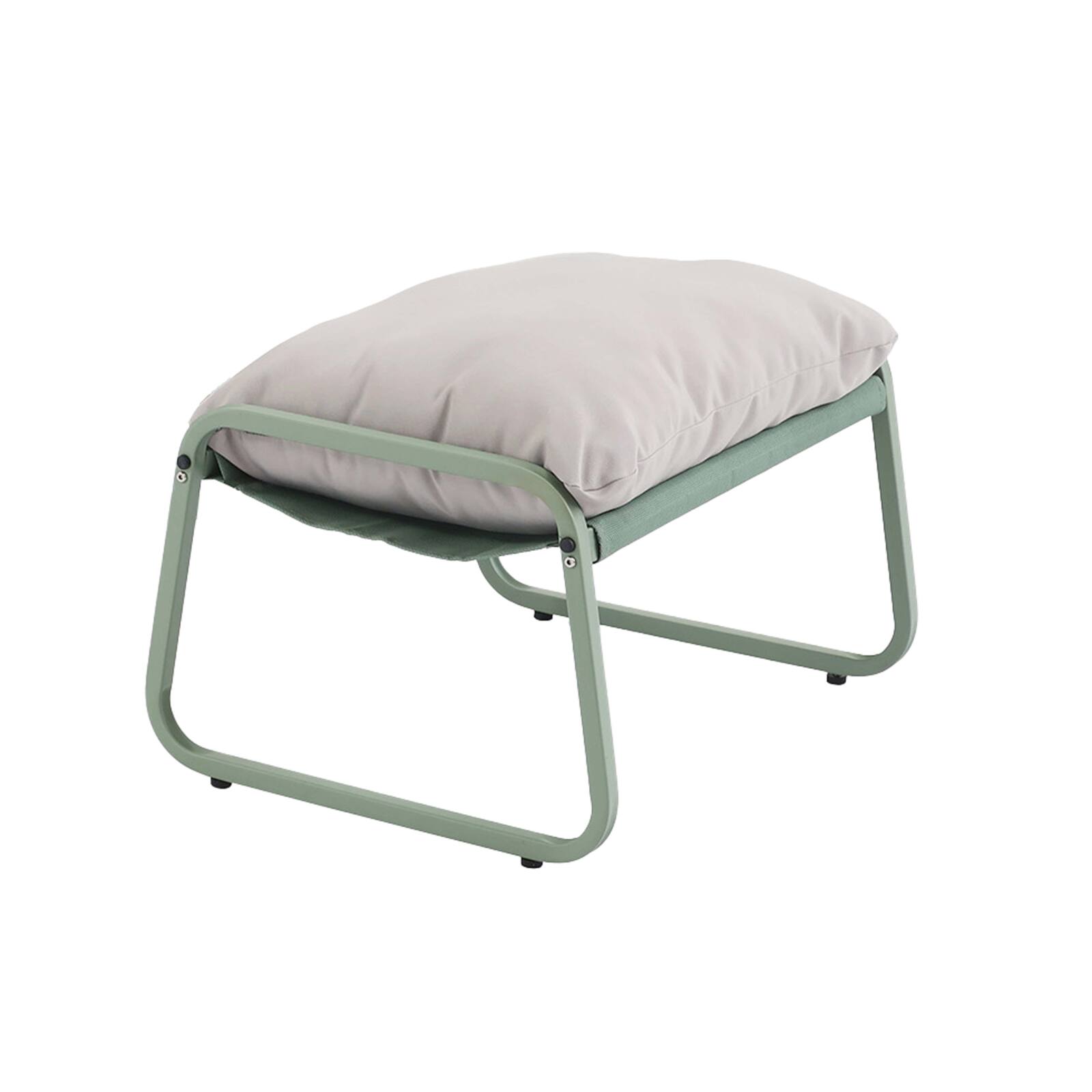 Fauteuil relax en acier et textilène avec repose-pieds