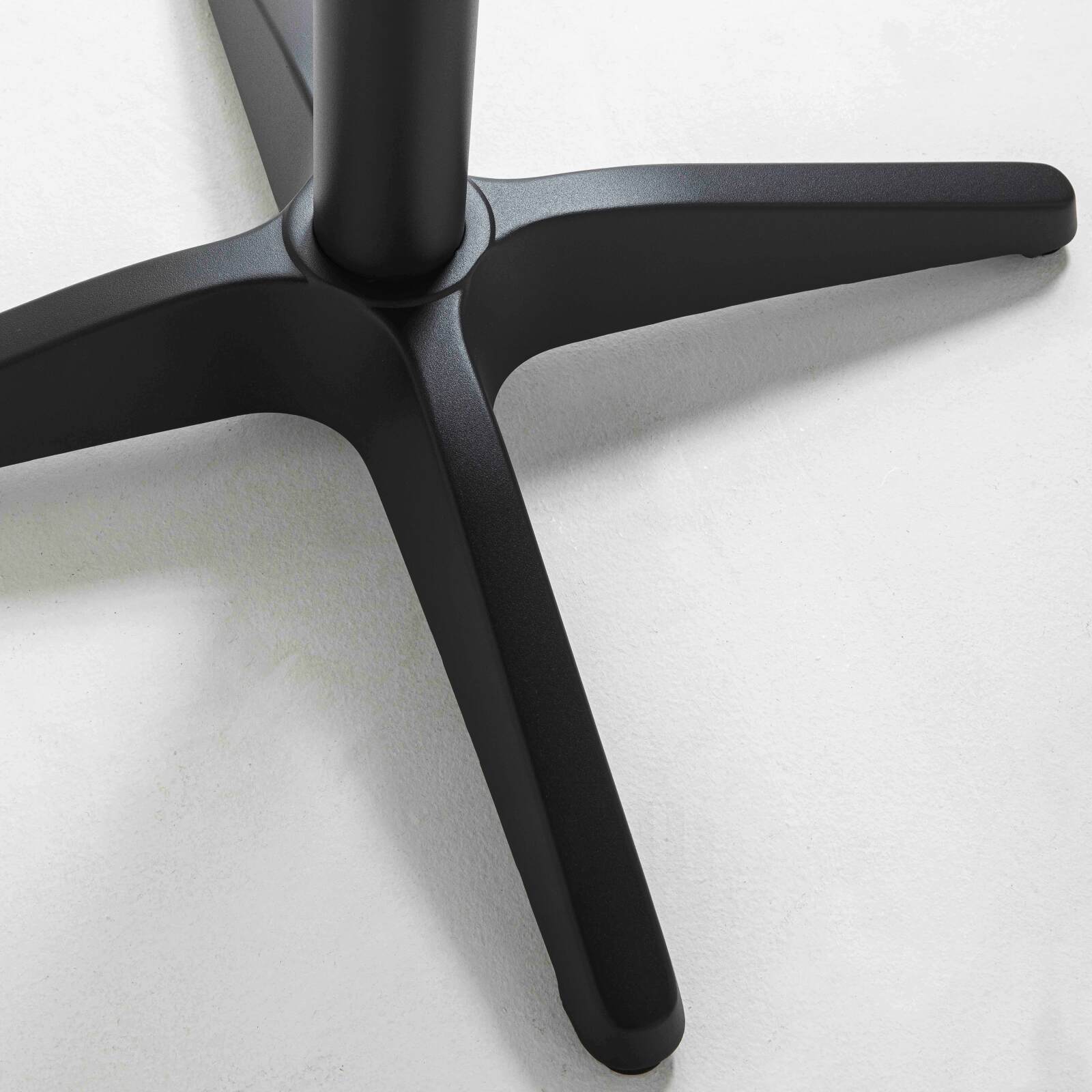 Table de jardin carrée en aluminium et plateau bois 70x70 cm