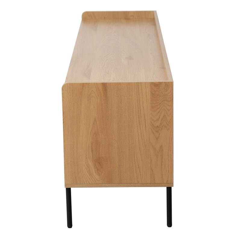 Meuble TV en acier et MDF décor mélaminé 150 cm (4/6)
