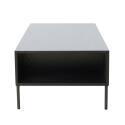 Table basse en acier et MDF décor mélaminé 150 cm