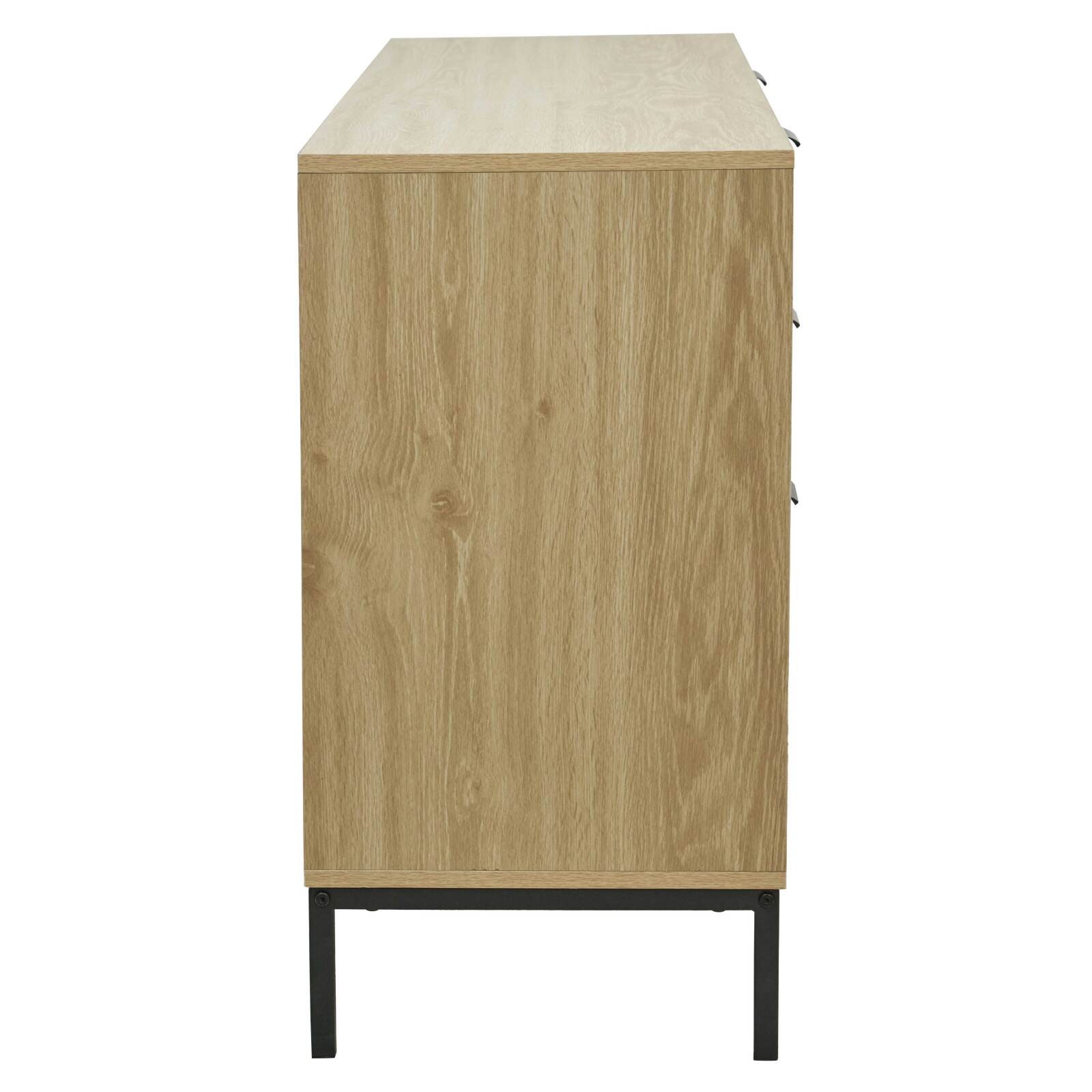 Commode à 6 tiroirs en MDF décor mélaminé 112 cm
