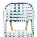 Chaise de jardin style bistrot parisien en aluminium et rotin synthétique