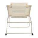 Lot de 2 bains de soleil avec roues, inclinables 4 positions
