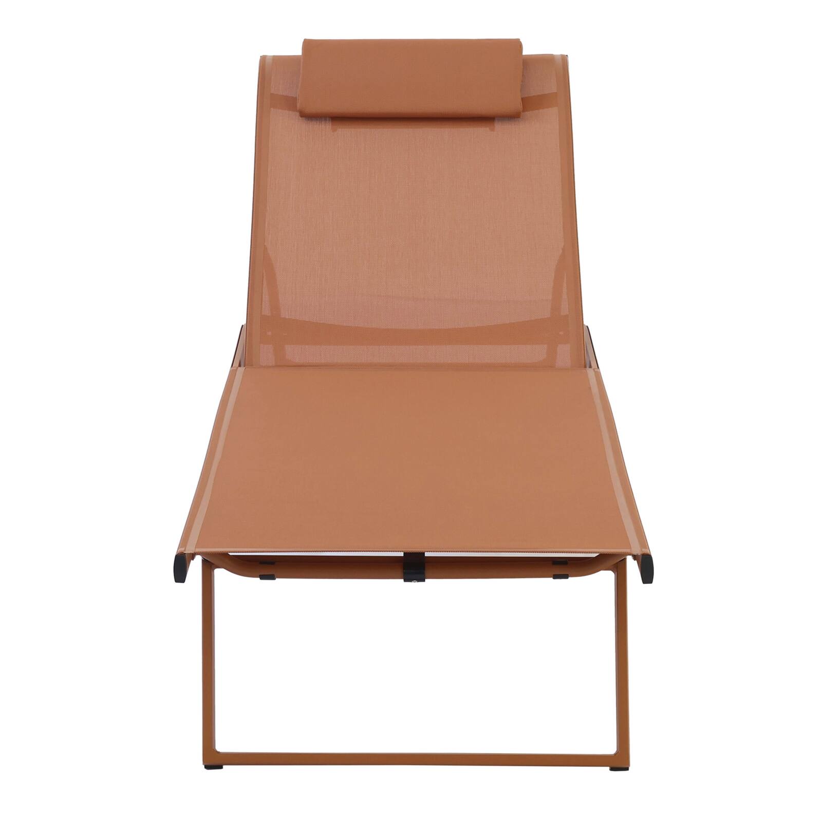 Lot de 2 bains de soleil avec roues, inclinables 4 positions