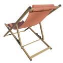 Lot de 2 chiliennes en aluminium inclinables 4 positions