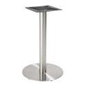 Table à manger ronde Ø 60 cm en contreplaqué avec revêtement stratifié et bords en aluminium