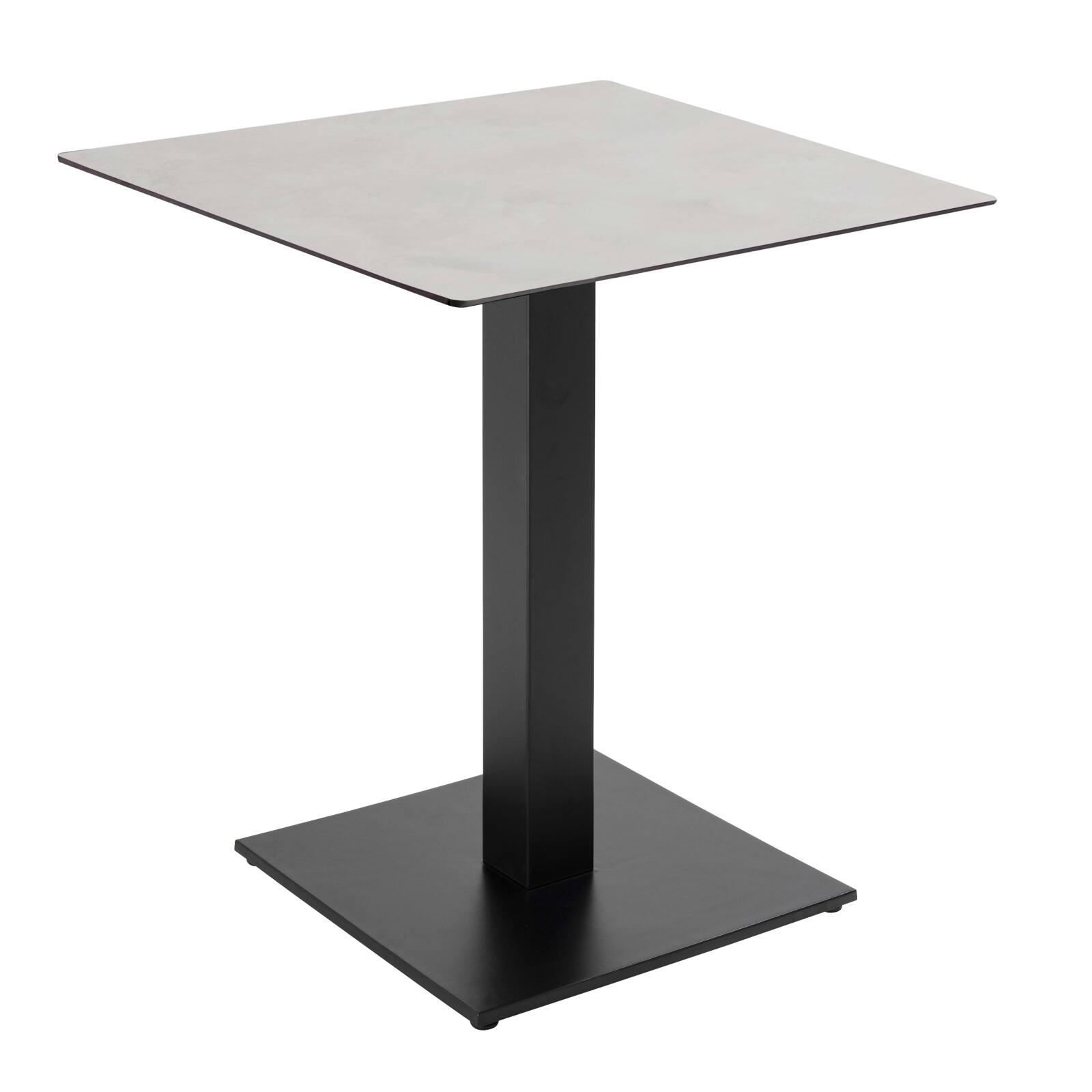 Table à manger 70 x 70 cm en HPL avec revêtement mélaminé