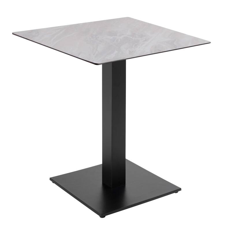 Table à manger 70 x 70 cm en HPL avec revêtement mélaminé