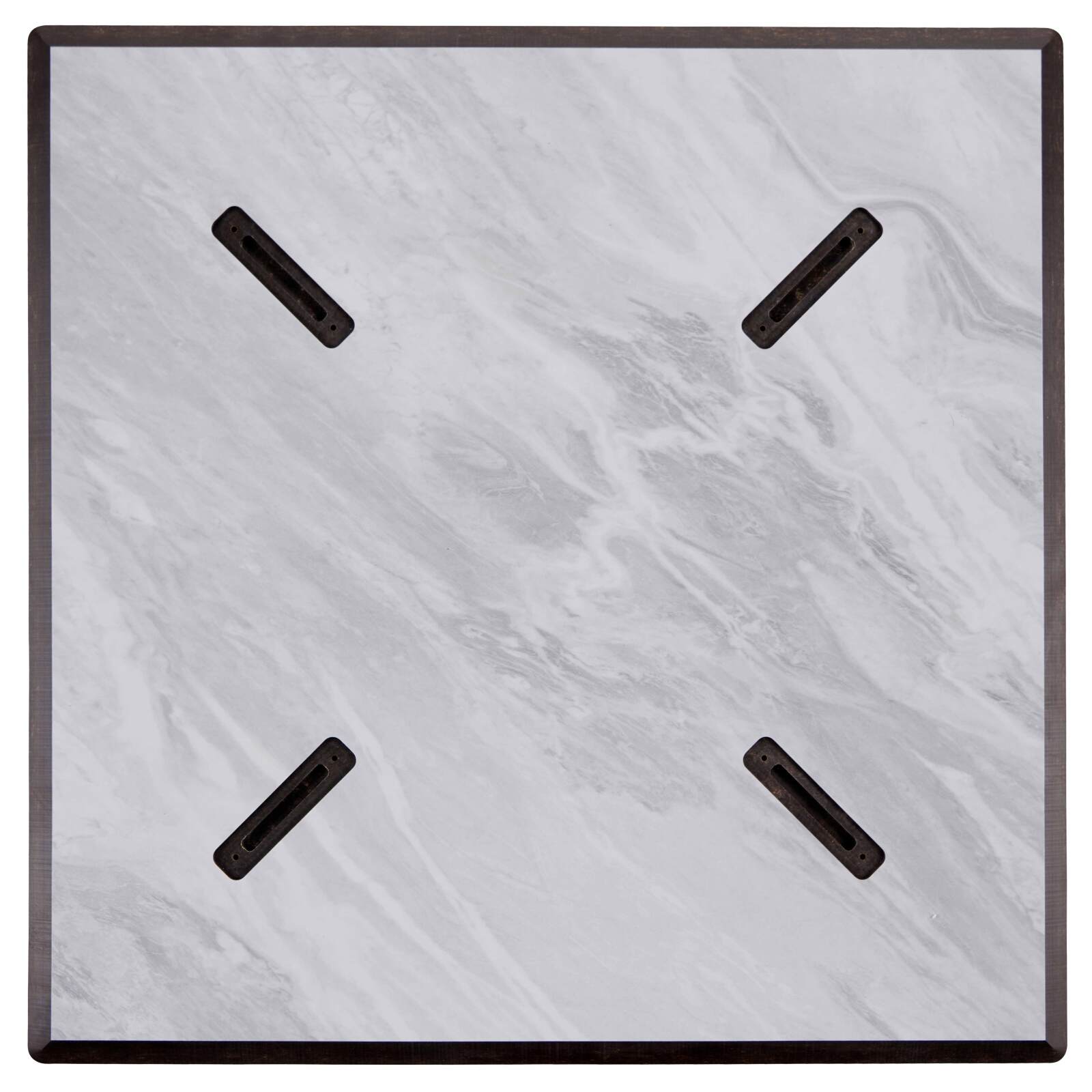 Table à manger 70 x 70 cm en HPL avec revêtement mélaminé