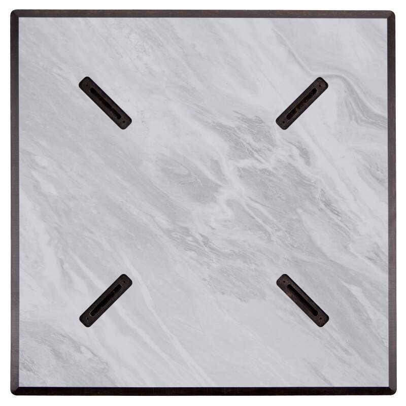 Table à manger 70 x 70 cm en HPL avec revêtement mélaminé (5/7)