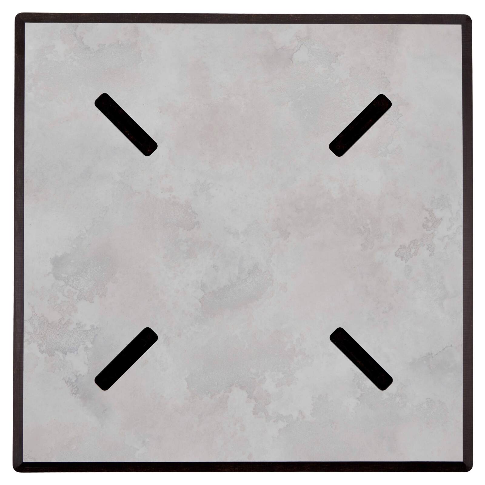 Table à manger 70 x 70 cm en HPL avec revêtement mélaminé