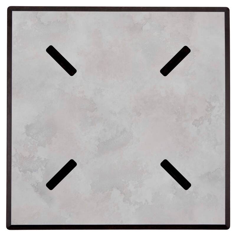 Table à manger 70 x 70 cm en HPL avec revêtement mélaminé