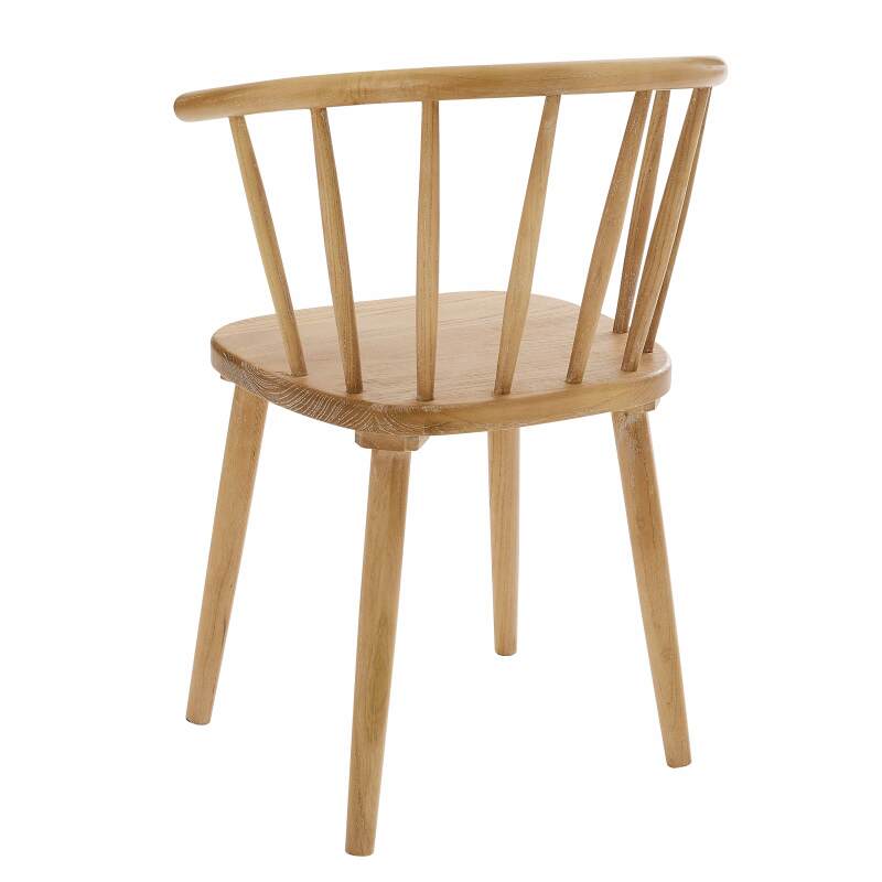 Lot de 2 chaises en bois d'orme
