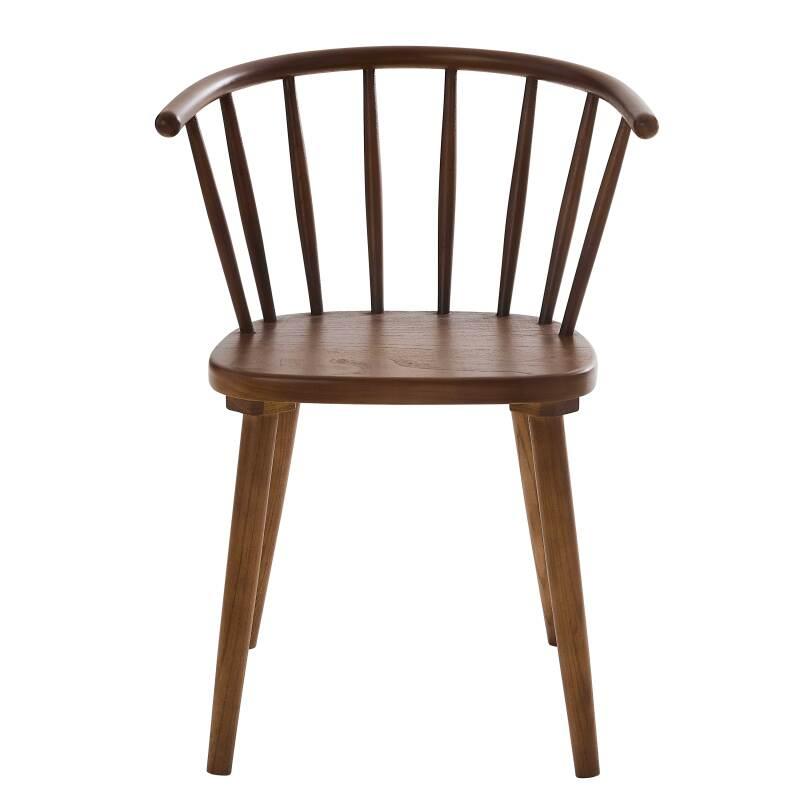 Lot de 2 chaises en bois d'orme