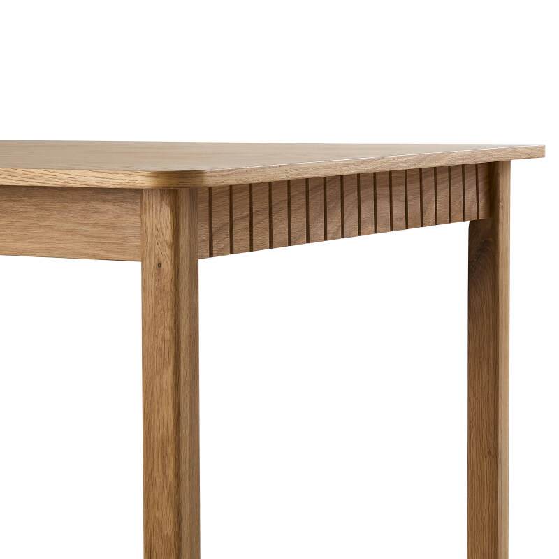 Table à manger rectangulaire en MDF plaqué chêne 200 cm