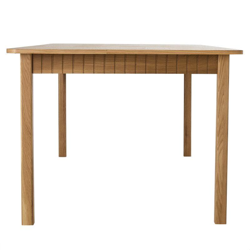Table à manger rectangulaire en MDF plaqué chêne 200 cm