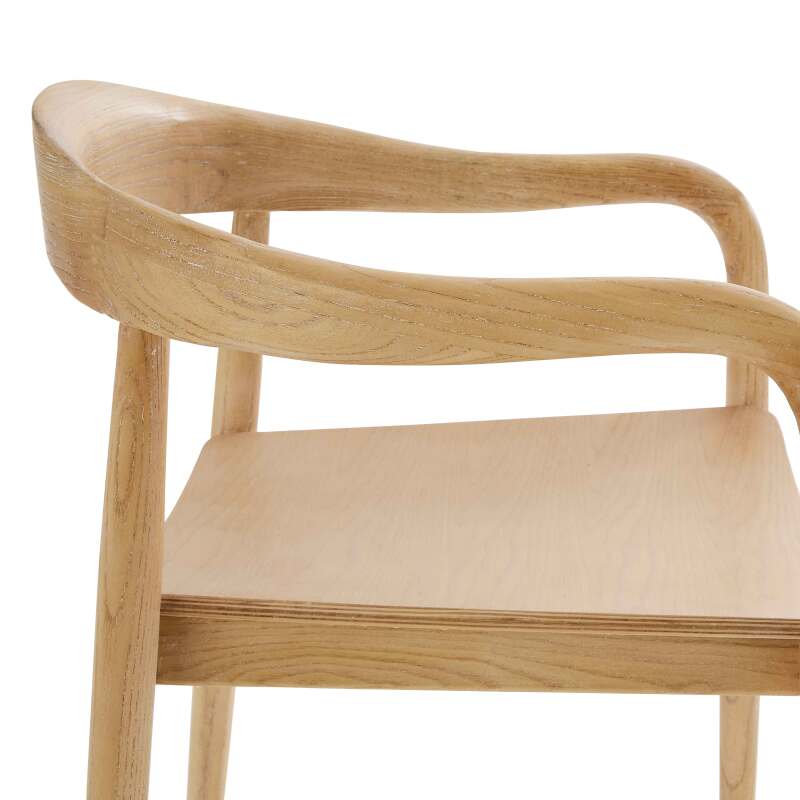 Lot de 2 chaises en bois d'orme naturel