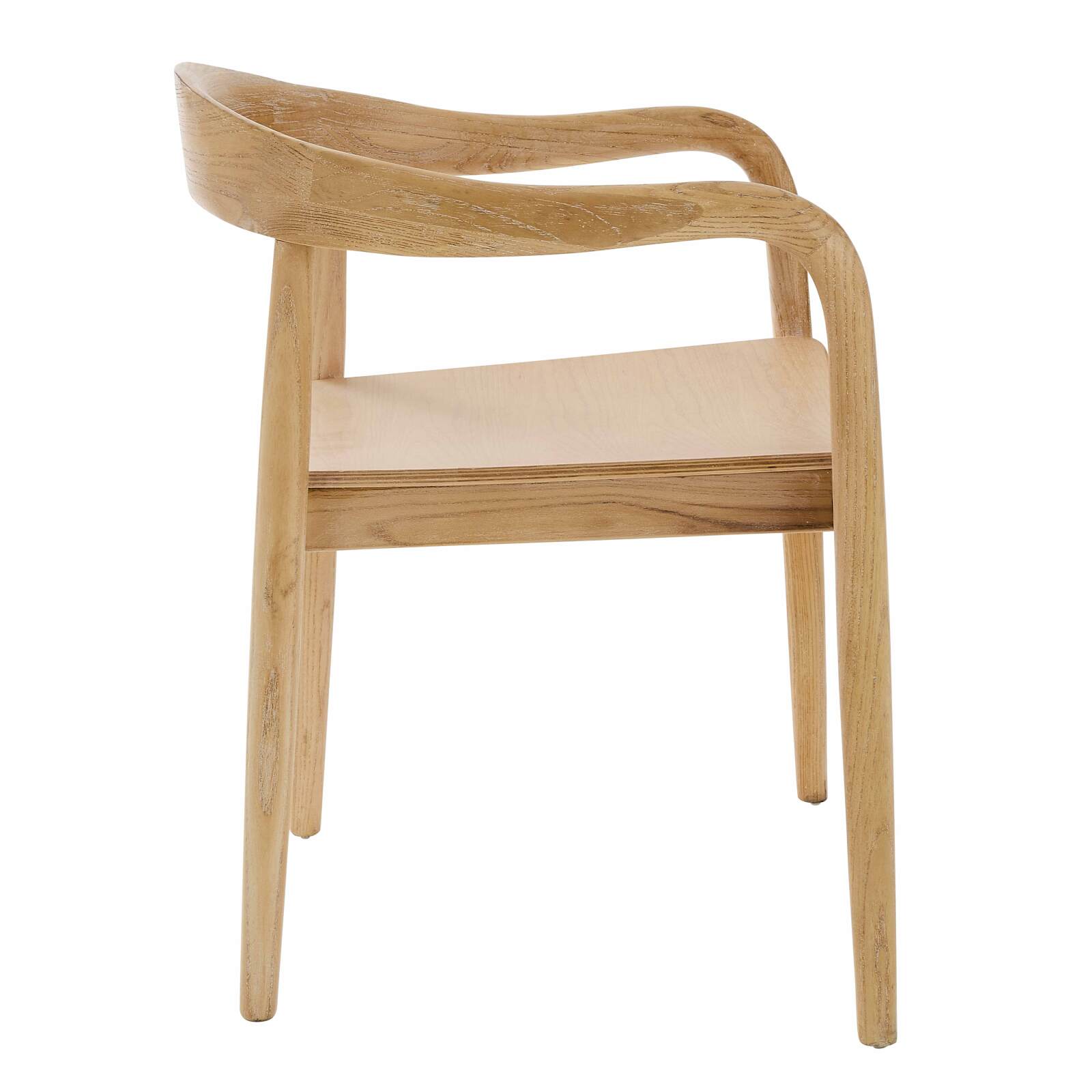 Lot de 2 chaises en bois d'orme naturel