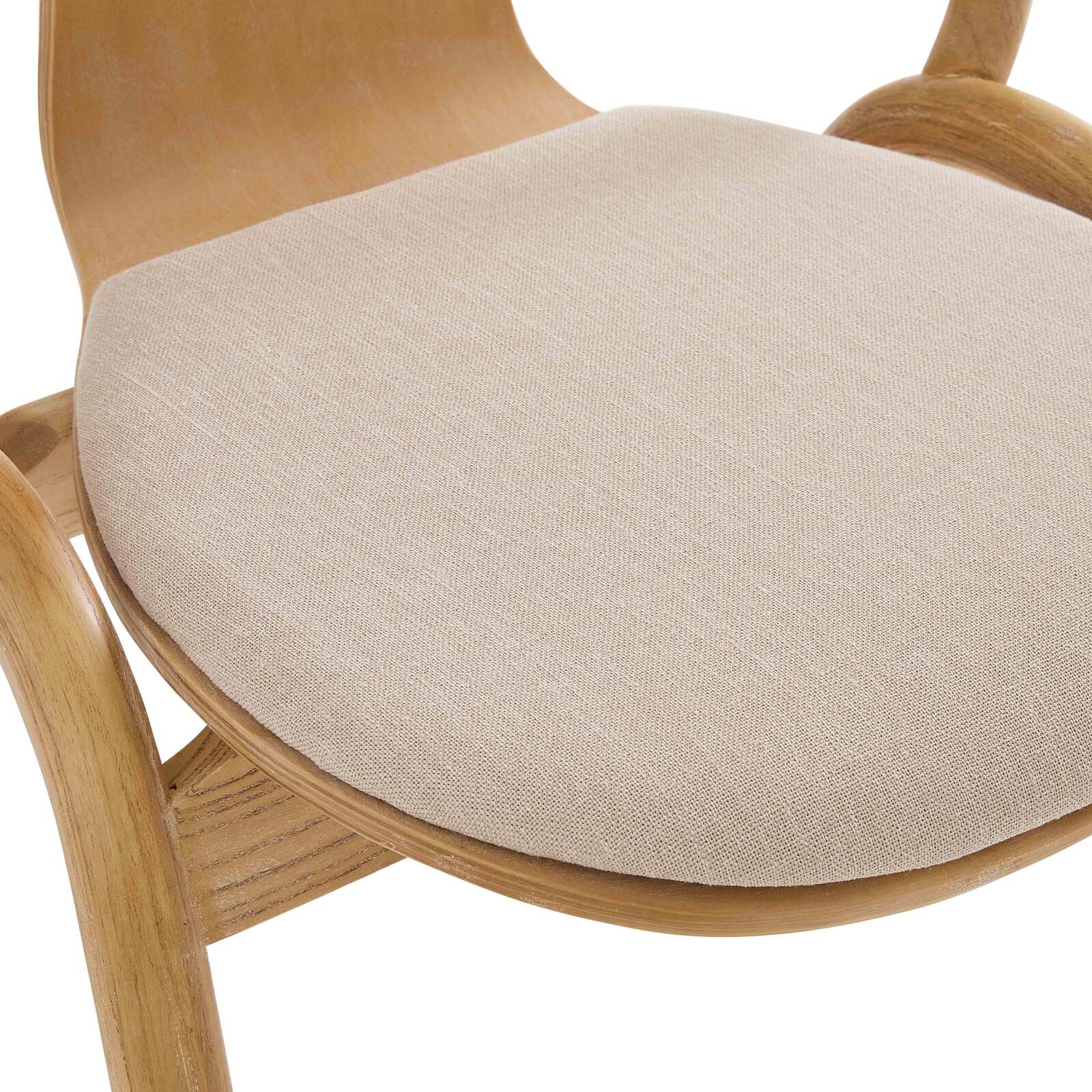 Lot de 2 chaises en bois d'orme et tissu