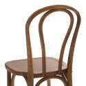 Lot de 2 chaises style bistrot en bois d'orme foncé
