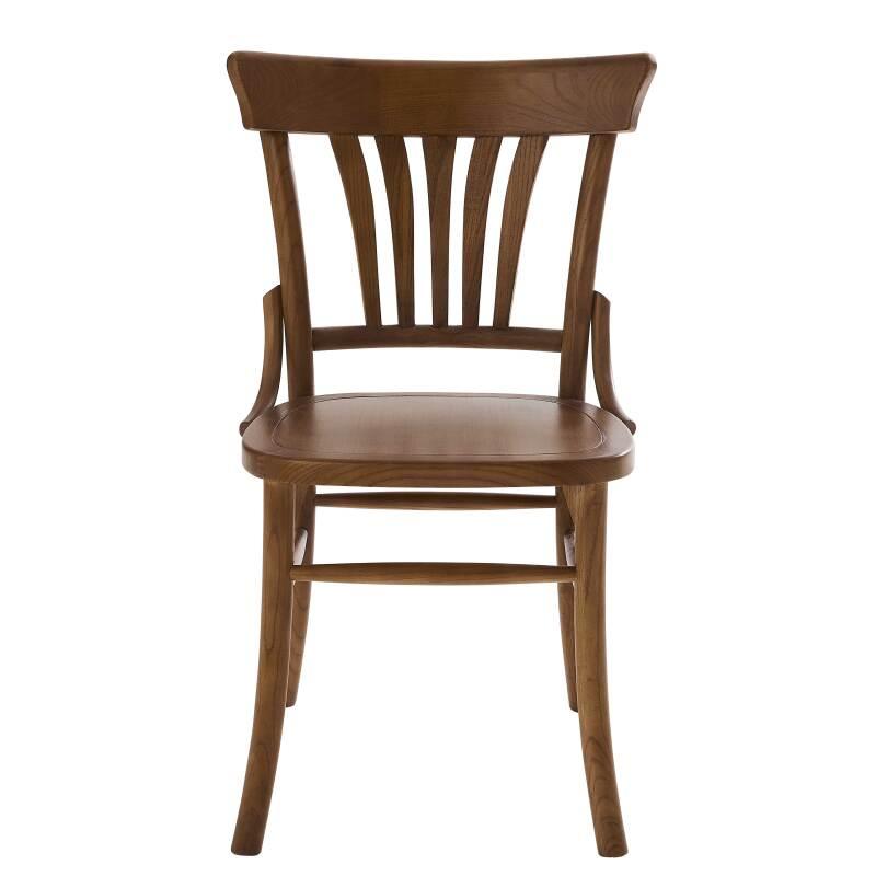 Lot de 2 chaises en bois d'orme foncé