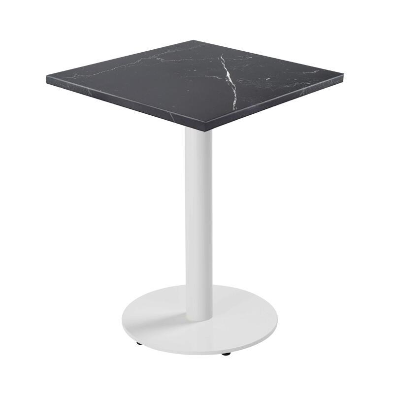 Table à manger 60 x 60 cm en aggloméré avec revêtement mélaminé