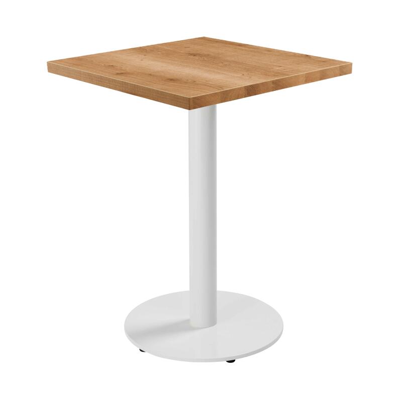 Table à manger 60 x 60 cm en aggloméré avec revêtement mélaminé