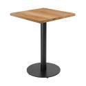 Table à manger 60 x 60 cm en aggloméré avec revêtement mélaminé
