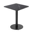 Table à manger 60 x 60 cm en aggloméré avec revêtement mélaminé