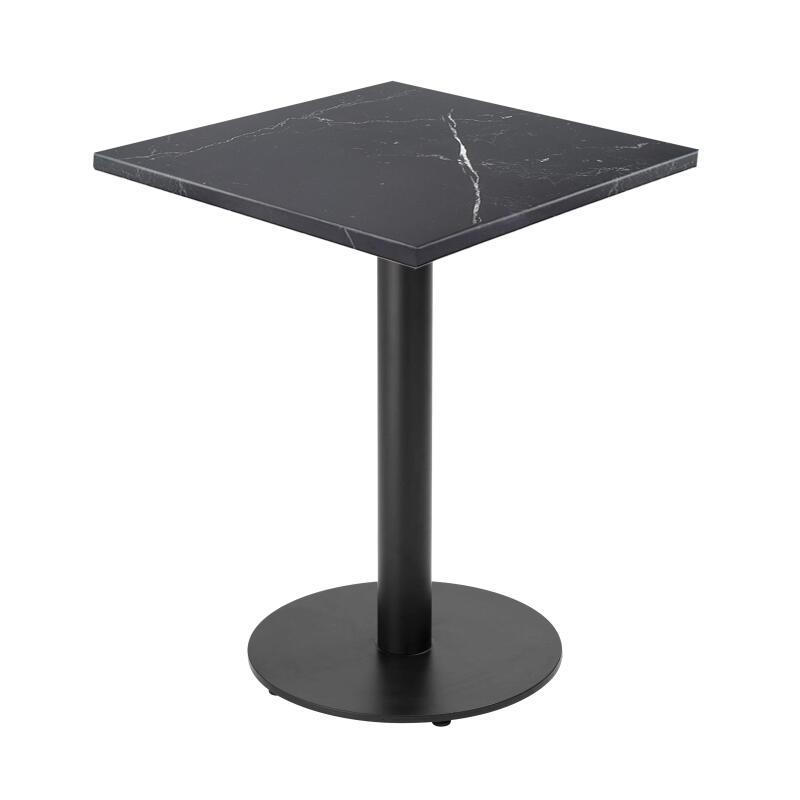 Table à manger 60 x 60 cm en aggloméré avec revêtement mélaminé