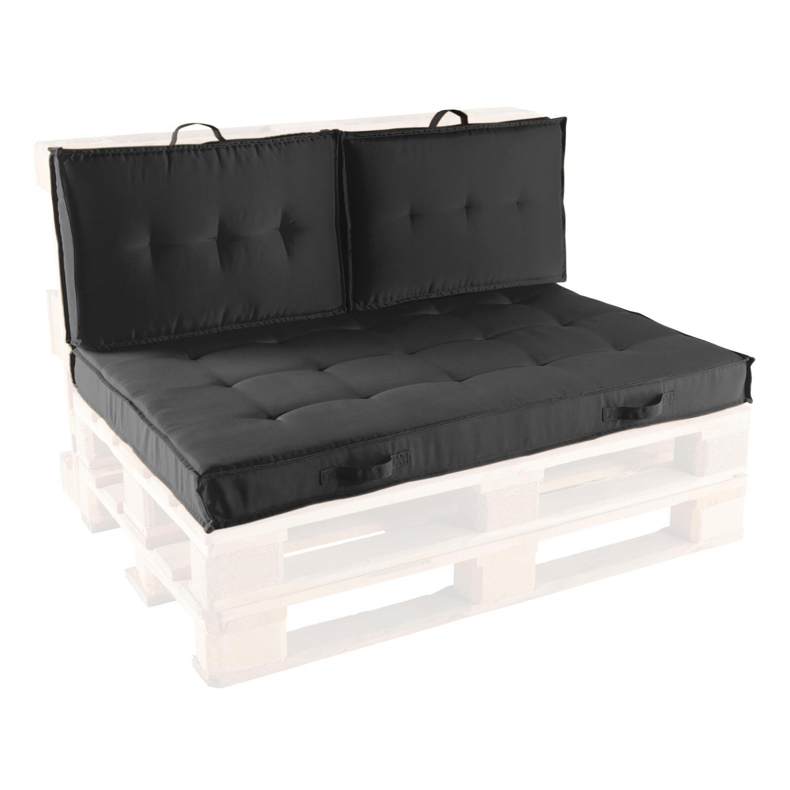 Ensemble coussins pour palette matelassés