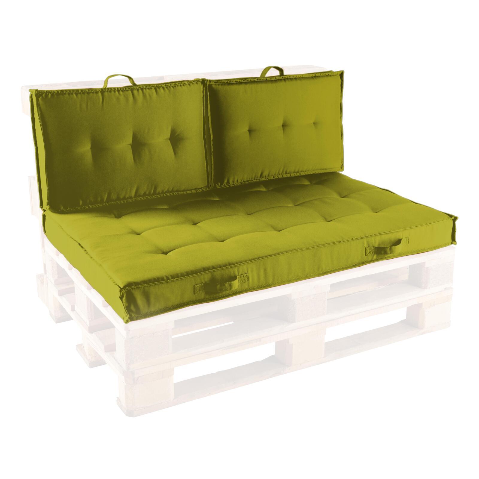 Ensemble coussins pour palette matelassés
