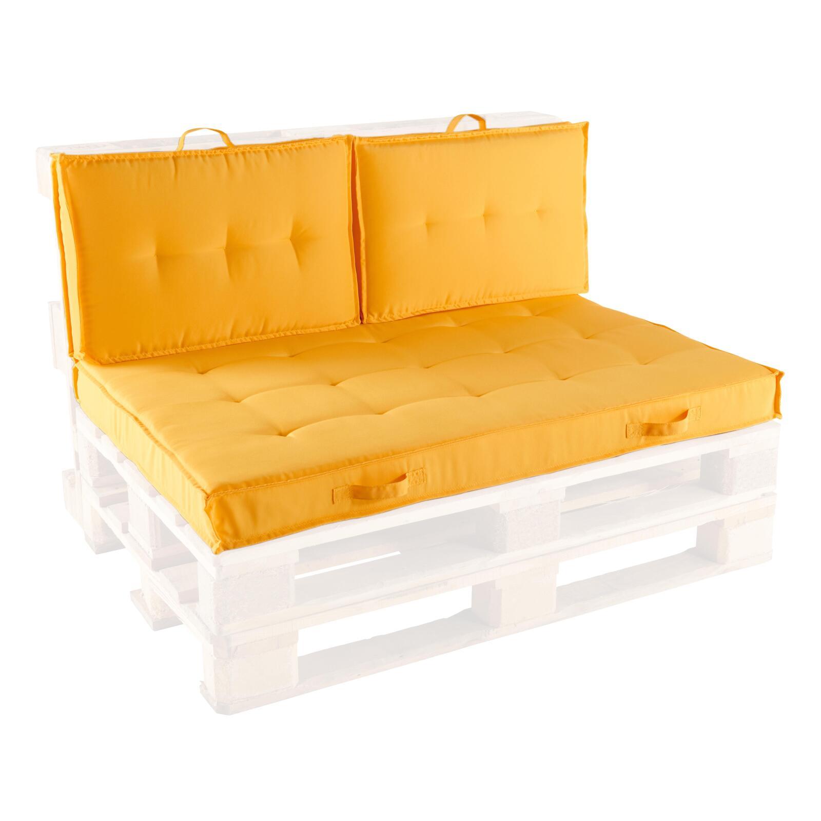 Ensemble coussins pour palette matelassés