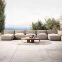 Salon de jardin modulable avec 3 fauteuils et 2 méridiennes 