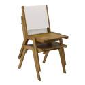 Chaise de jardin en bois d'euclyptus FSC® et textilène - Lot de 2