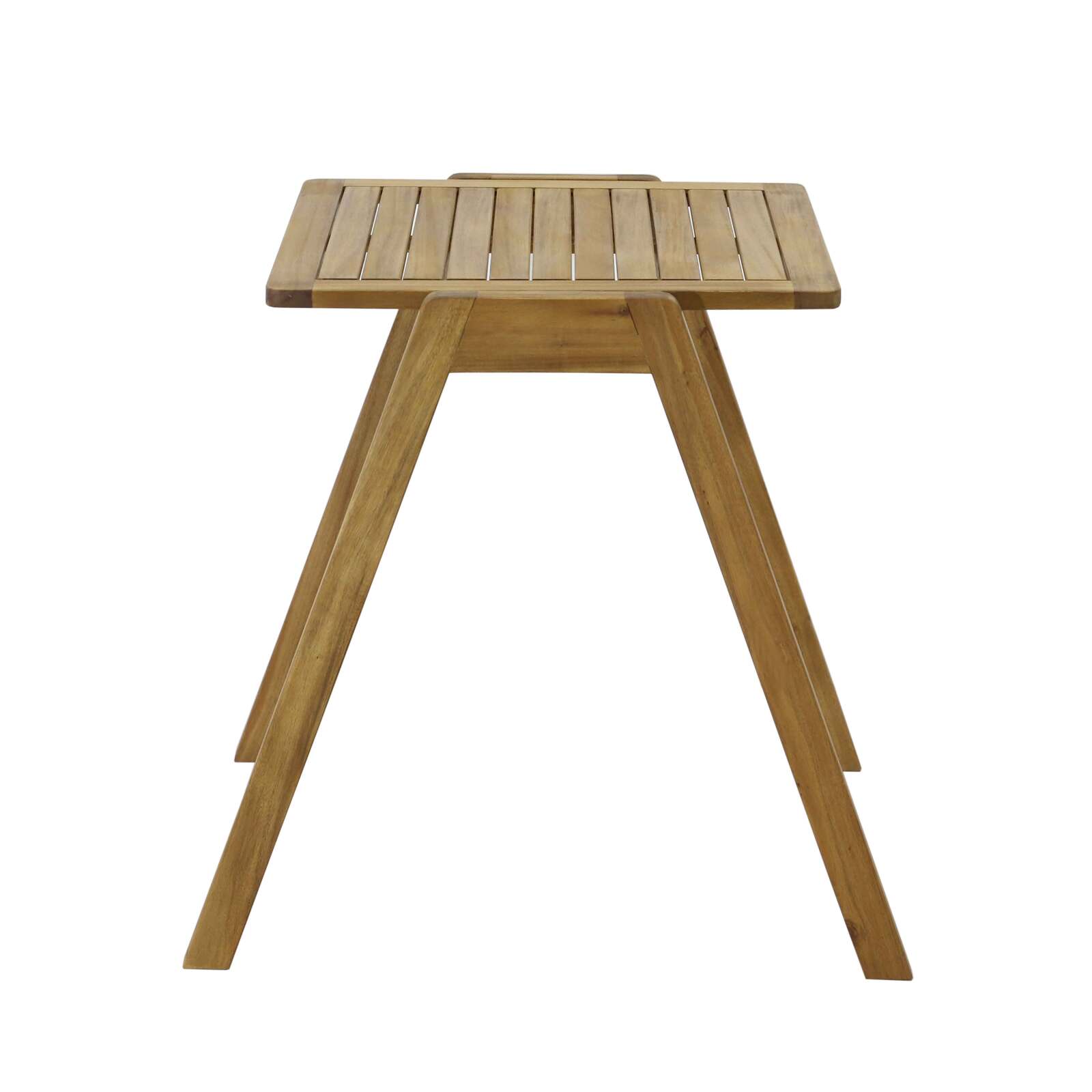 Table de jardin carrée 67 x 80 x 76 cm en bois d'eucalyptus FSC®