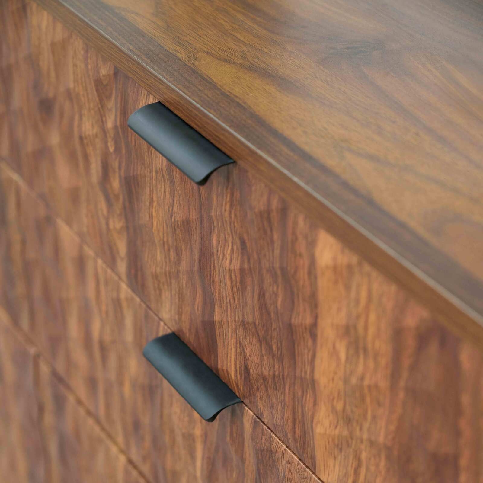 Commode à 6 tiroirs en MDF décor mélaminé 112 cm