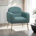 Fauteuil relax en acier et tissu