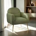 Fauteuil relax en acier et tissu